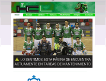 Tablet Screenshot of hockeyclubliceo.com